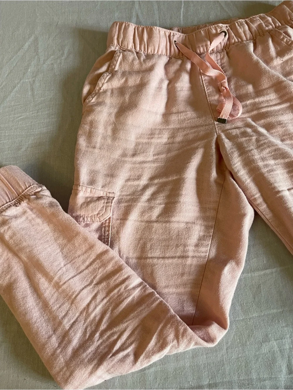 St. John's Bay Light Pink Cargo Jogger Pants for Kids